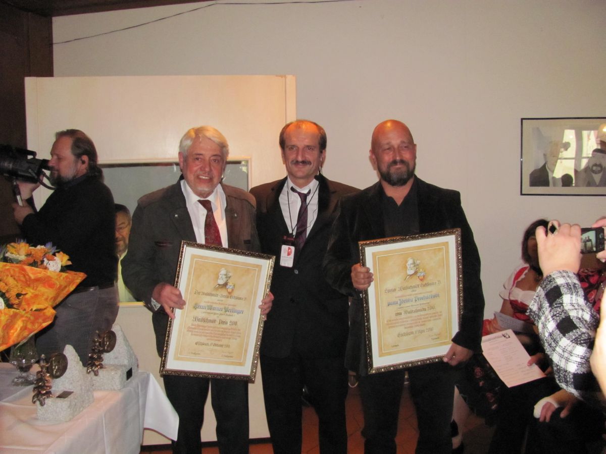 Laureáti Waldschmidtovy ceny Zdeněk Porcházka a Dr. Werner Perlinger